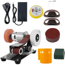 Mini Belt Sander Electric Grinder with 7 Speeds and 15