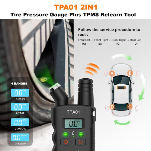 TPA01 TPMS Relearn Tool for GM Vehicles Black 1