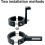 Motorcycle Spotlight Mount Bracket for 1.5-2.36 in Roll Bar 6