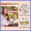 Compact Floral Square Pocket Mirror for Purses White 3