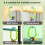 Door-Mount Ping Pong Trainer Set Adjustable 3
