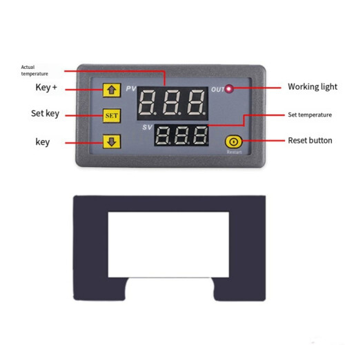 W3230 LCD Digital Temperature Controller 12V 2 pcs 1