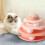 Cat Ball Tower with Removable Balls and Roller Track 2