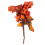 Artificial Pine Cone Berry Floral Pick with Maple Leaves 6