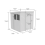 6x6 Pent Composite Shed Tanalised (Single Door, No Windows) 4