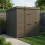 6x6 Pent Composite Shed Tanalised (Single Door, No Windows) 1