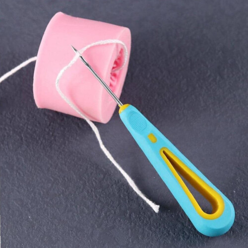 Non-slip Handle Scratch Awl Tool Steel Cone Leather 2