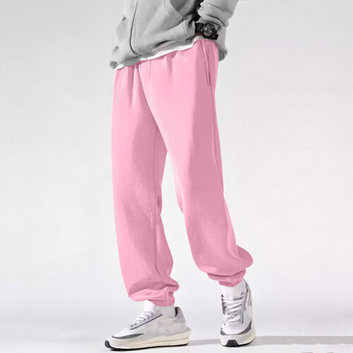 Men's Joggers Warm Soft Elastic Trousers Relaxed Fit 1