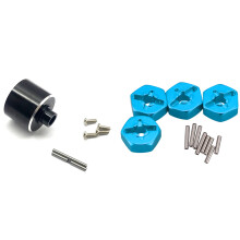 Metal Upgrade Differential Box Case Upgrade Parts with Aluminum Alloy 12mm Combiner Wheel Hub Hex Adapter Upgrades