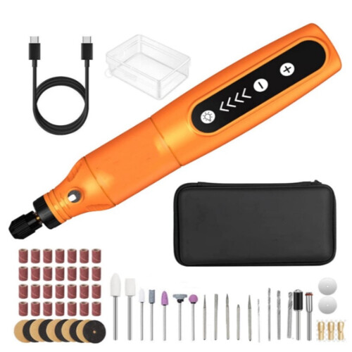 Cordless Rotary Tool Kit 4.2V 5-Speed with 61 Accessories