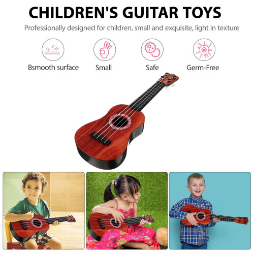 Ukulele Toy Wood Grain Simulation for Children 1 Set 2