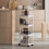 Rolling Plastic Storage Cart 3-Tier or 4-Tier White Black 4