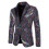 Men's Sequin Jacket Slim Fit Notched Lapel 1-Button 2
