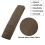 Microfiber Car Seatbelt Pad Covers Brown 27x6.5 cm 2 pcs 4