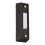 Black wired doorbell button with LED light wall-mounted 3