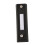 Black wired doorbell button with LED light wall-mounted 6