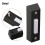 Black wired doorbell button with LED light wall-mounted 7