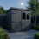7x5 Pent Composite Shed Tanalised (Single Door, With Windows) 2
