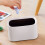 ROSENICE Desk Trash Can White PP Double-Layer 1 Piece 8
