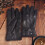 Men's Black Leather Winter Gloves Sheepskin Lined Medium 5