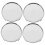 Hub Attachment Cap for Car Wheel Silver Plastic 4 Pcs 4