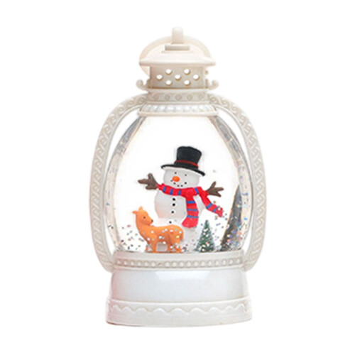 Battery Operated Christmas Lantern Light with Santa and 1