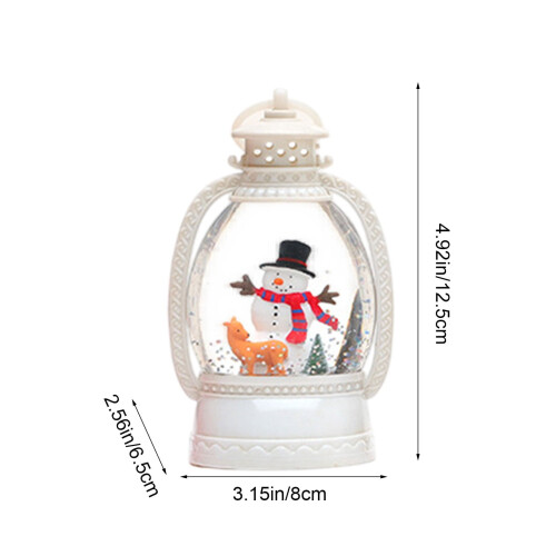 Battery Operated Christmas Lantern Light with Santa and 2