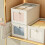 Karymi Fabric Clothing Storage Box with Lid 1 Pack 7