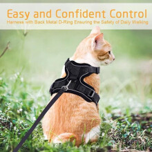 Cat Leash Chest Strap Breathable Reflective XS Pink