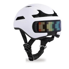 LED Bike Helmet with LED Display Screen Taillight  APP Control Bicycle Helmet Road Cycling Helmets