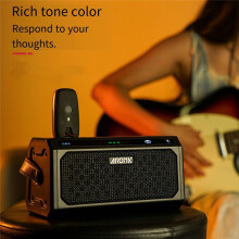 AROMA Guitar Amplifier TG-08 10W with Clean, Delay, Overdrive, Distortion, Metal, 5 Hours Battery Life, Carrying Strap