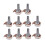 Brass Brown Potentiometer Knobs for Guitar Tone and Volume 6