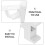 Adjustable Curtain Rod Brackets Plastic 2 pcs 3