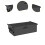 Wagon Cover Oxford Cloth Foldable Trolley Liner Black 6