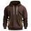 Herren-Hoodie-Sweatshirt, lässiger, leichter Pullover mit 3
