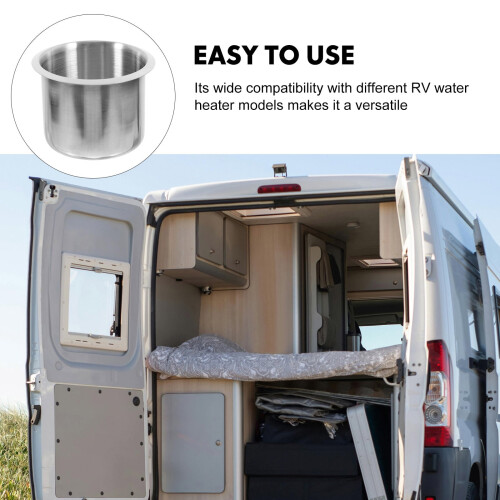 Stainless Steel RV Cup Holder Insert 1 Pack 2