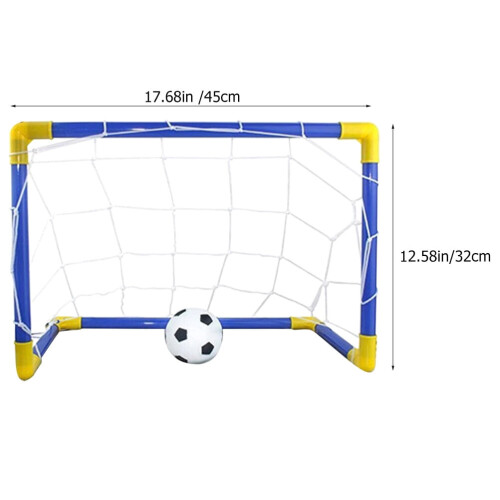 Pyramidti Portable Kids Soccer Goal Blue 1