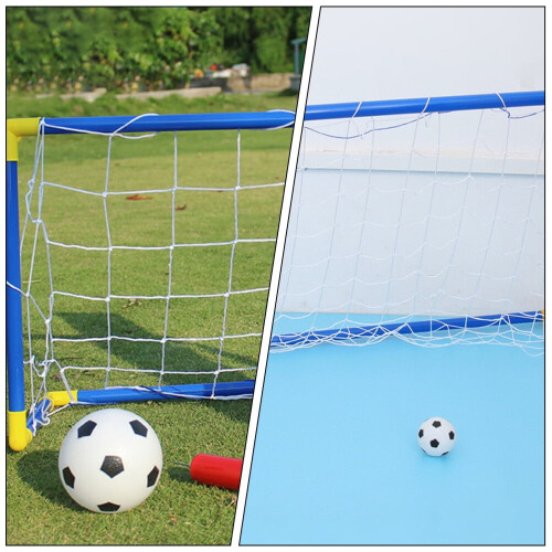 Pyramidti Portable Kids Soccer Goal Blue 2
