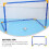 Pyramidti Portable Kids Soccer Goal Blue 6