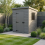 6x6 Pent Composite Shed Tanalised (Single Door, With Windows) 1