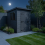 6x6 Pent Composite Shed Tanalised (Single Door, With Windows) 4