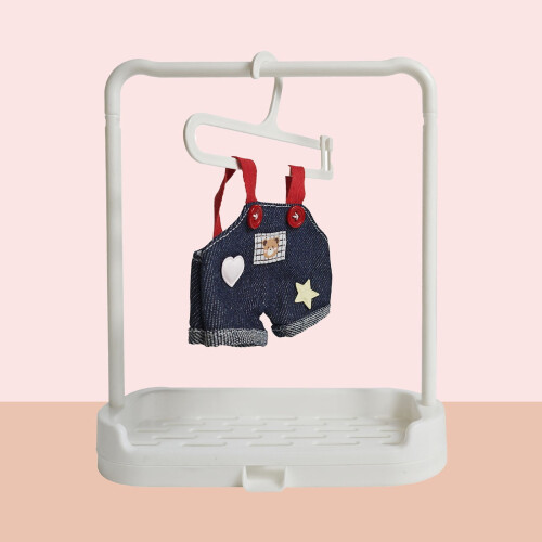 Cotton Doll Clothes Rack for 15-20cm Dolls White 2