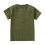 Henley Shirt Solid Color Short Sleeve Casual Tee Olive 4