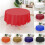 Plastic Table Cover Round Heavy Duty 84 Inch 10 pcs 4