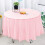 Plastic Table Cover Round Heavy Duty 84 Inch 10 pcs 5