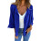 Damen-Stretch-Freizeitjacke mit eckigem Ausschnitt und 3/4-Ärmeln 2