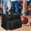 Bowling Ball Bag Lightweight Black Large Capacity 8