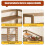 Wooden Desktop Bookshelf Double-Layer 2-Tier 6