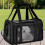 Cat Dog Carrier Soft-Sided Black 15 lbs 6