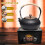 Japanese ceramic teapot warmer with candle holder 6